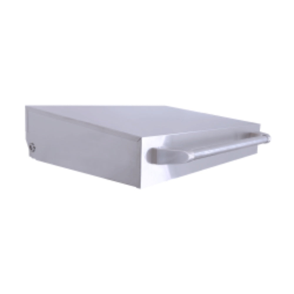 Stainless steel griddle lid with long side handle and hinged edge