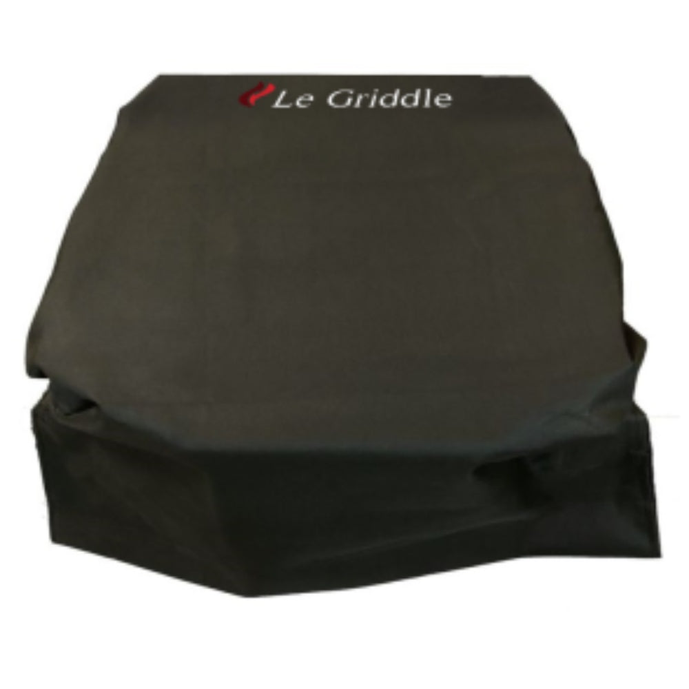 Black vinyl griddle cover with Le Griddle logo