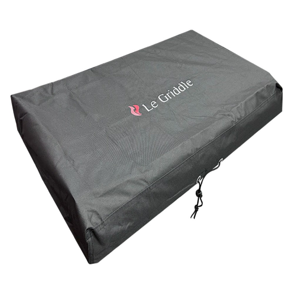 Le Griddle built-in griddle vinyl cover, dark gray with drawstring cord closure