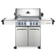 Napoleon P500RSIB-3 Prestige 500 Gas Grill On Cart with Rotisserie and Side Burner, 28-Inches