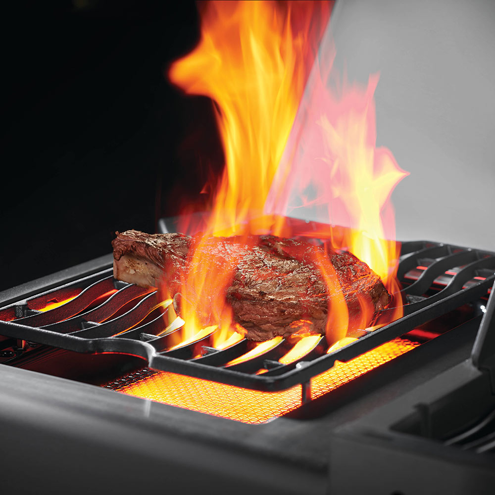 Napoleon P500RSIB-3 Prestige 500 Gas Grill On Cart with Rotisserie and Side Burner, 28-Inches