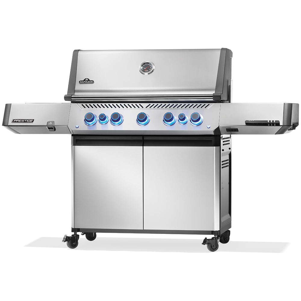 Napoleon Prestige 665 Gas Grill On Cart with Infrared Side and Rear Burner
