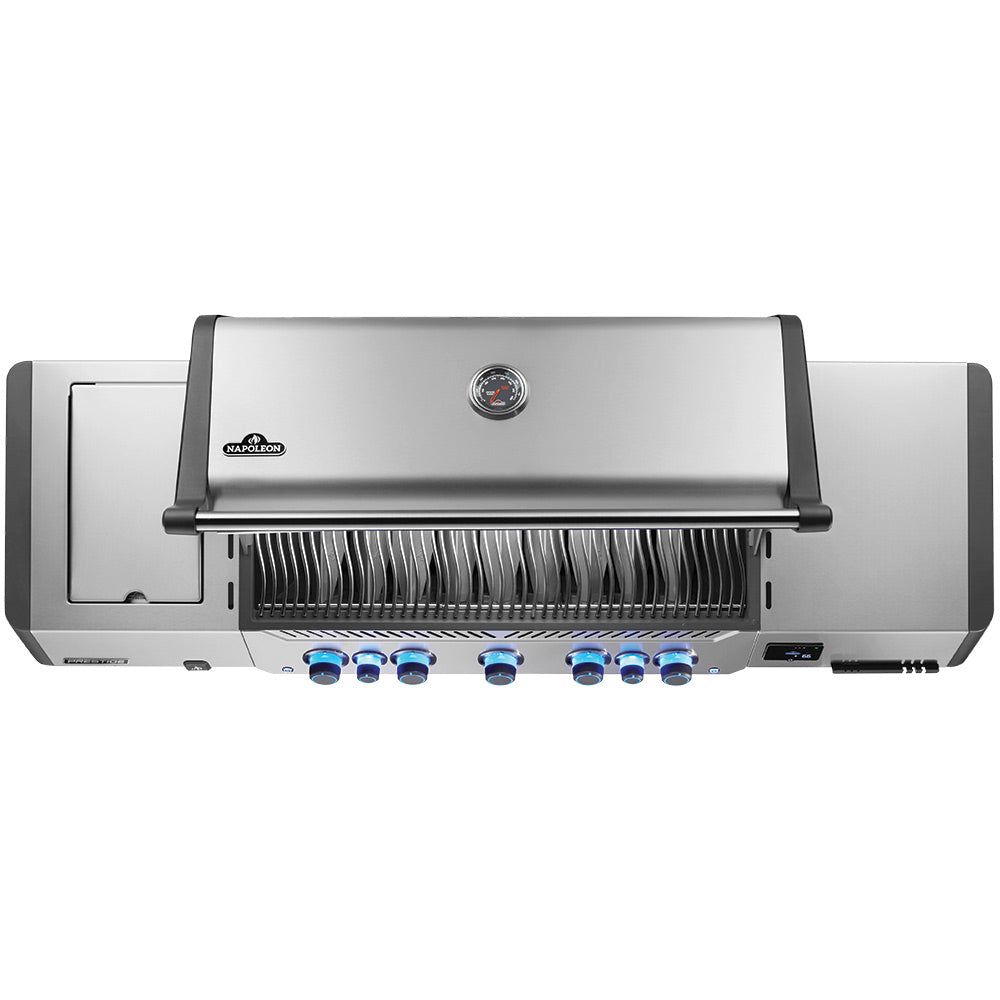 Napoleon Prestige 665 Connected Gas Grill On Cart with Infrared Side and Rear Burner