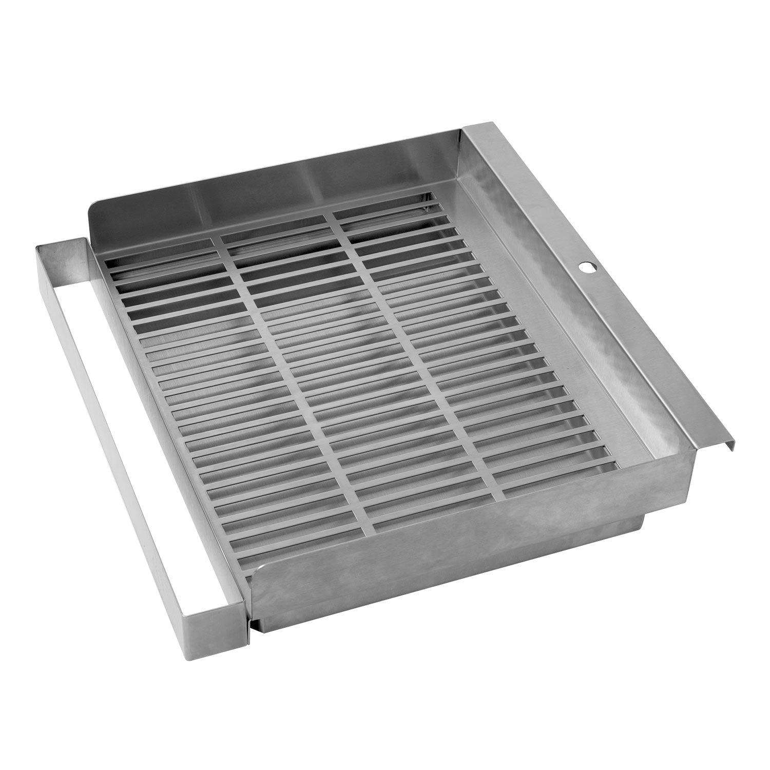 Stainless infrared smoker roaster base with open metal grilling grates