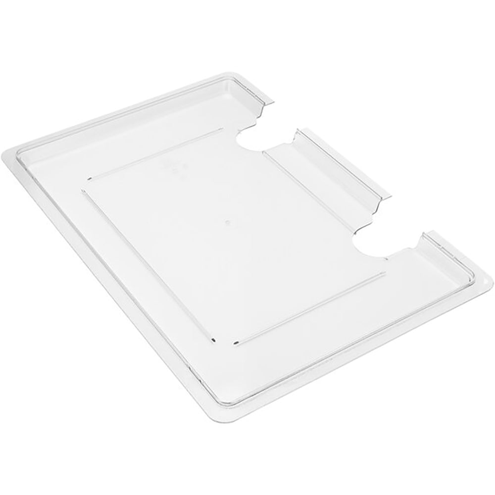 Polycarbonate lid for HydroPro tanks, clear rectangular cover with three notch openings