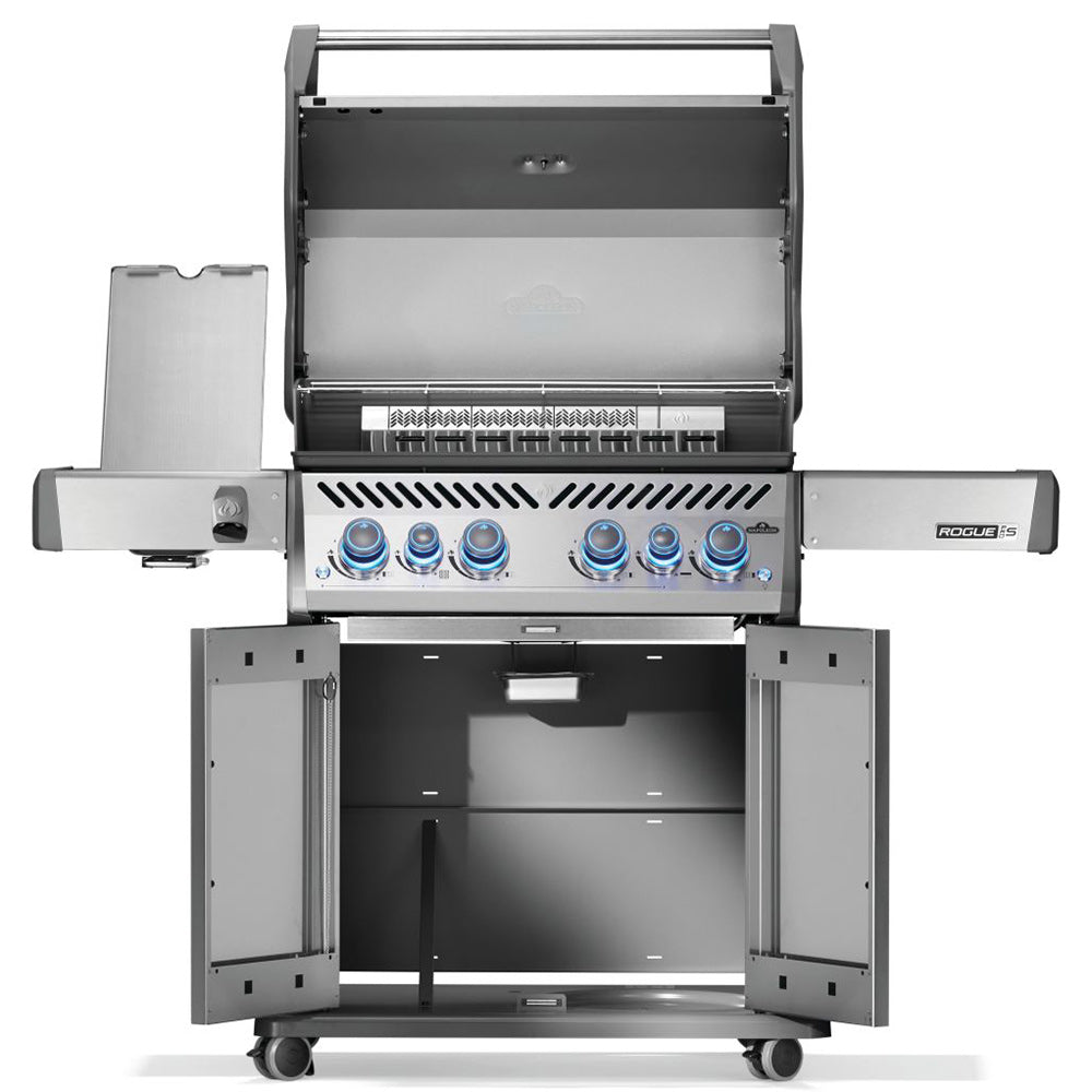 Napoleon Rogue PRO-S 525 Gas Grill On Cart with Infrared Side and Rear Burners