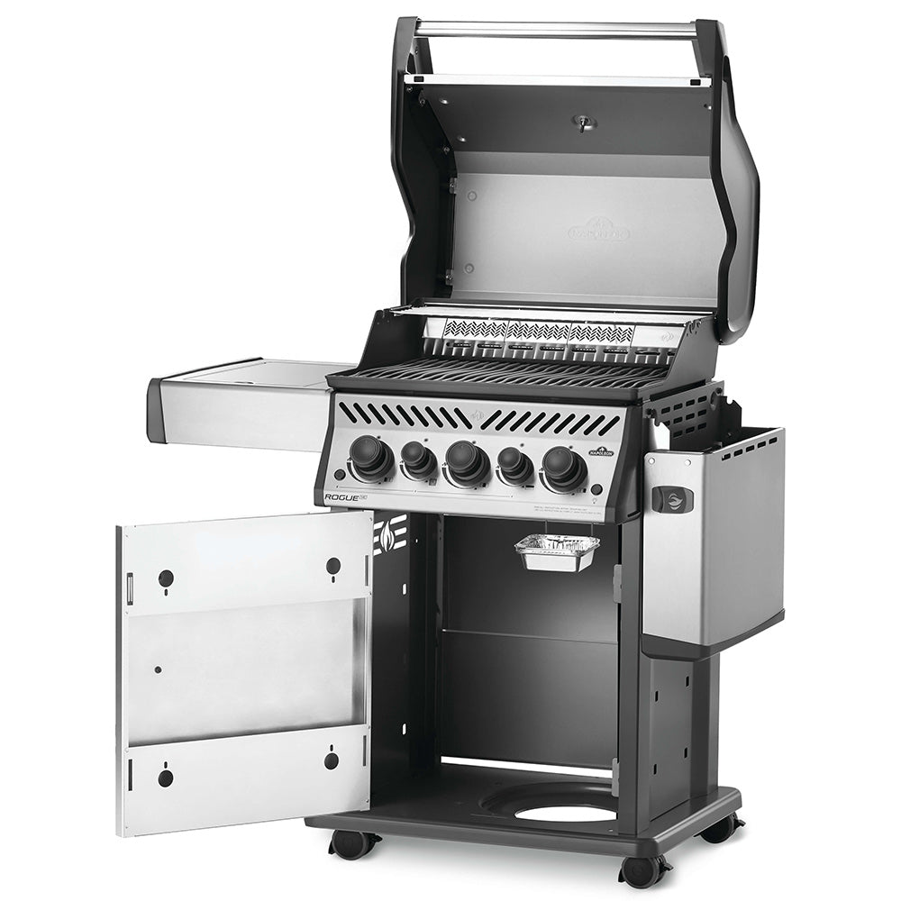 Napoleon RSE425RSIBSS Rogue SE 425 Gas Grill on Cart with Infrared Side and Rear Burners, 23.75-Inches