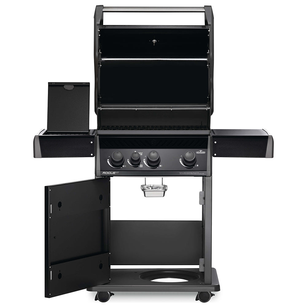 Napoleon RXT425SIBK Rogue XT 425 Black Gas Grill on Cart with Infrared Side Burner, 23.75-Inches