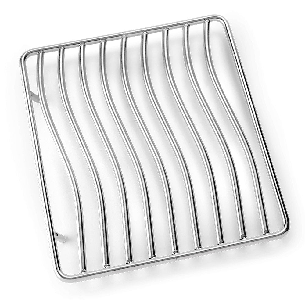 Napoleon stainless steel cooking grid with parallel bars and curved frame