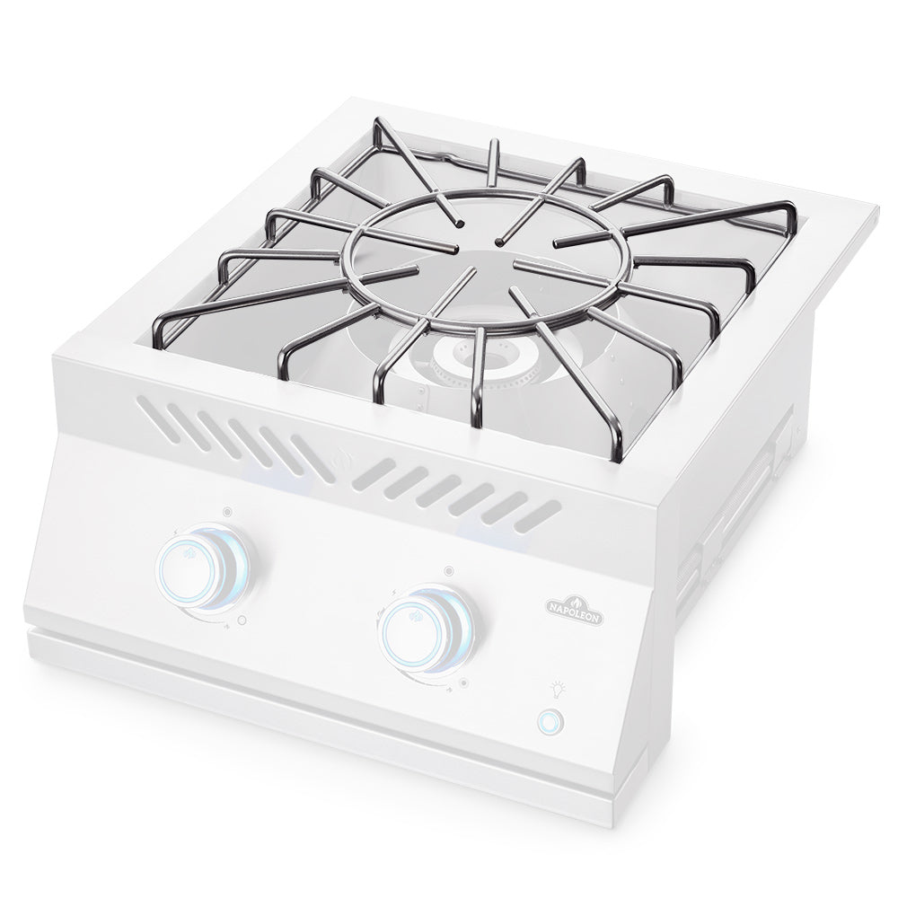 Stainless steel cooking grid with circular burner supports, for gas grill burner