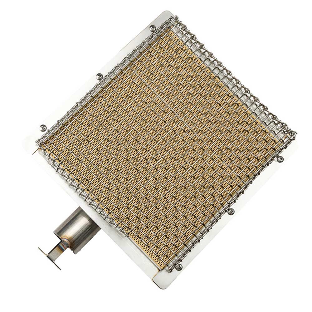 Solaire infrared burner screen, square metal mesh with mounting frame