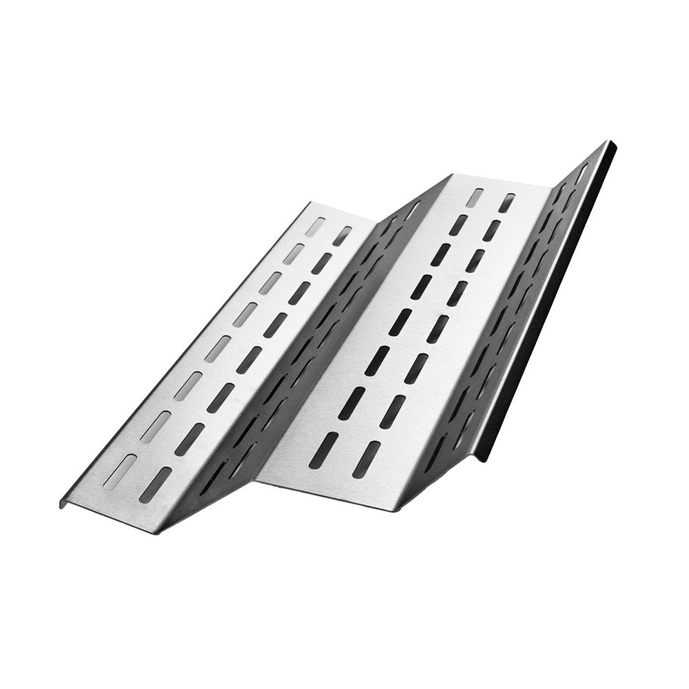 Stainless steel grill vaporizer and flavor tray with perforated plates