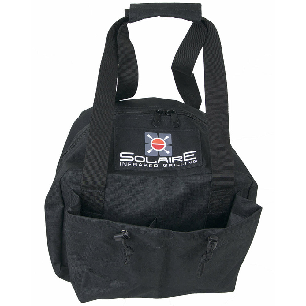 Dark Solaire infrared grill carry bag with top handle and front storage pocket