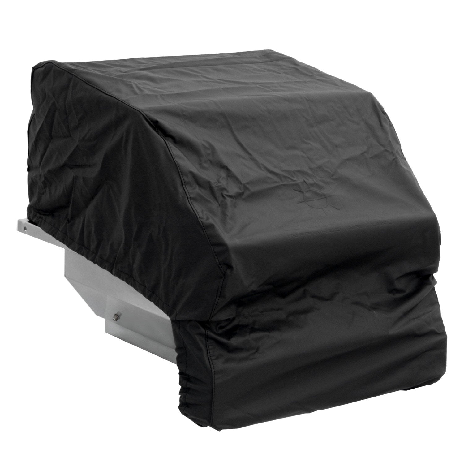 Solaire 21-inch built-in grill cover, dark gray/black with elastic hem