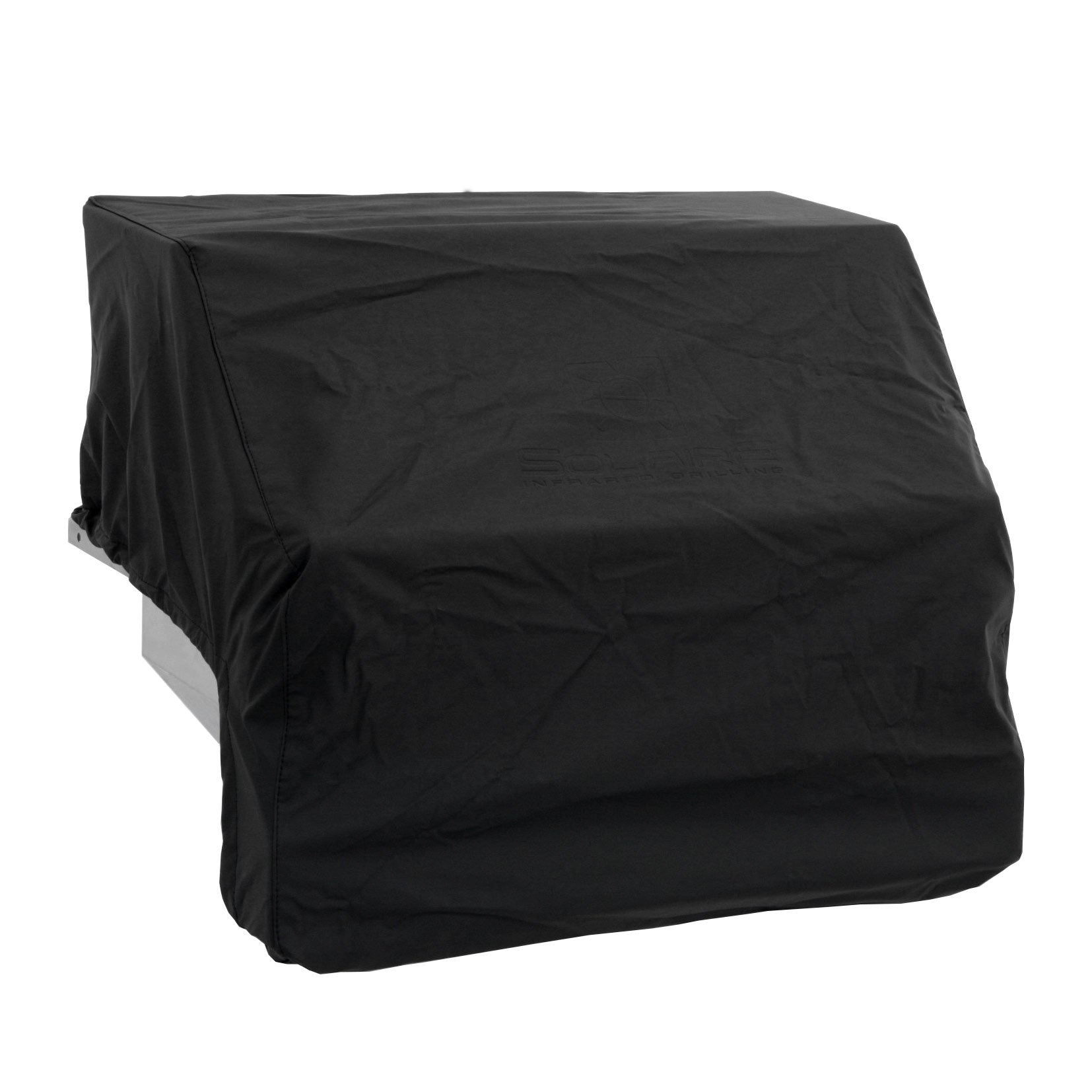 Solaire 27-inch built-in grill cover, dark fabric with full wrap and side folds