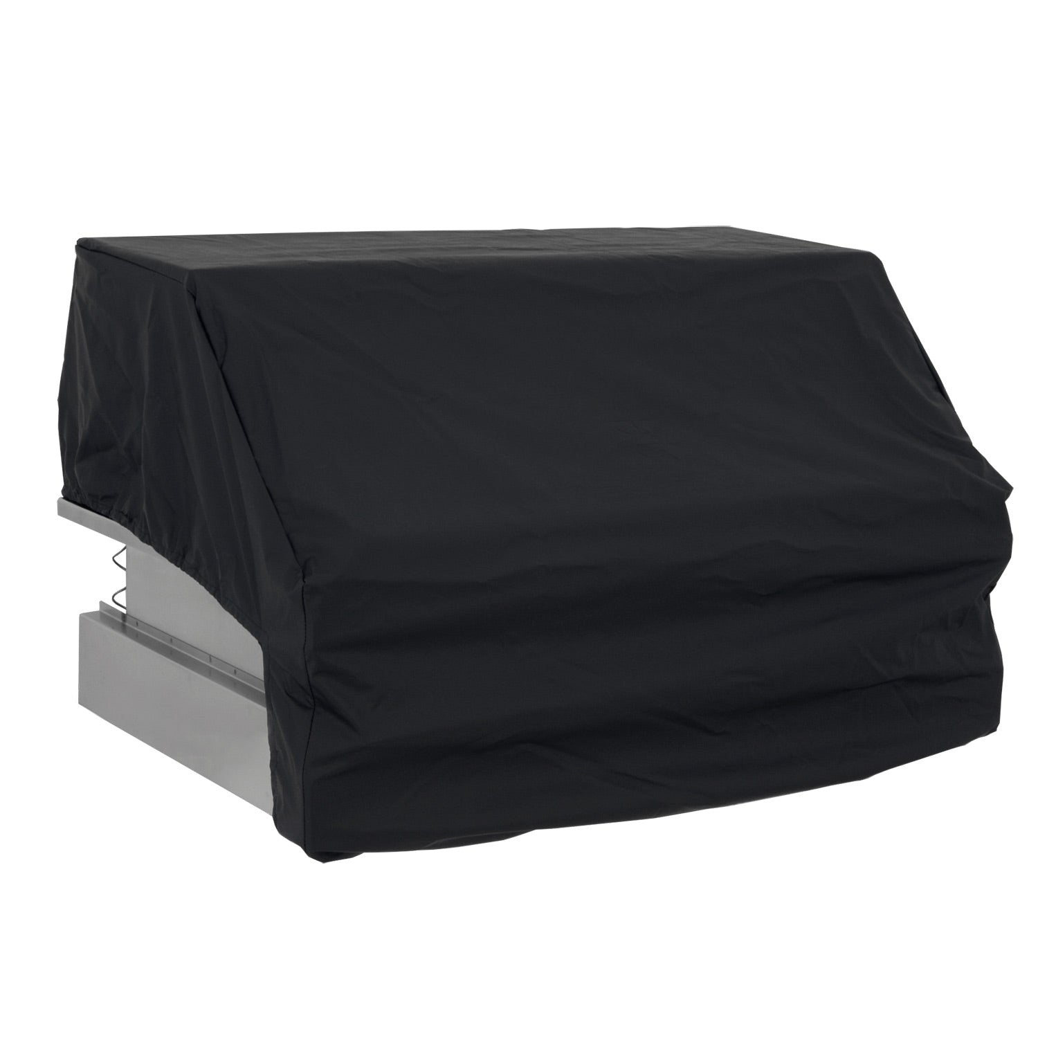 42-inch built-in grill cover, black, fitted with tailored seams