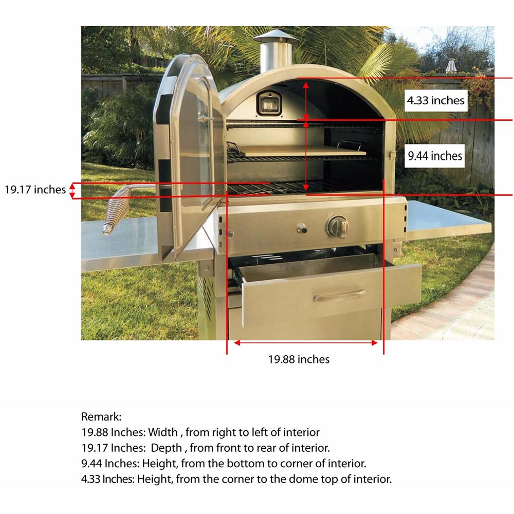Summerset SS-OVFS Freestanding Outdoor Oven, 23-Inches