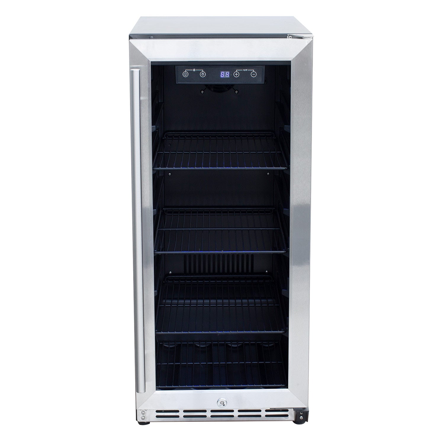 Summerset 15-Inch Outdoor Rated Refrigerator with Glass Door