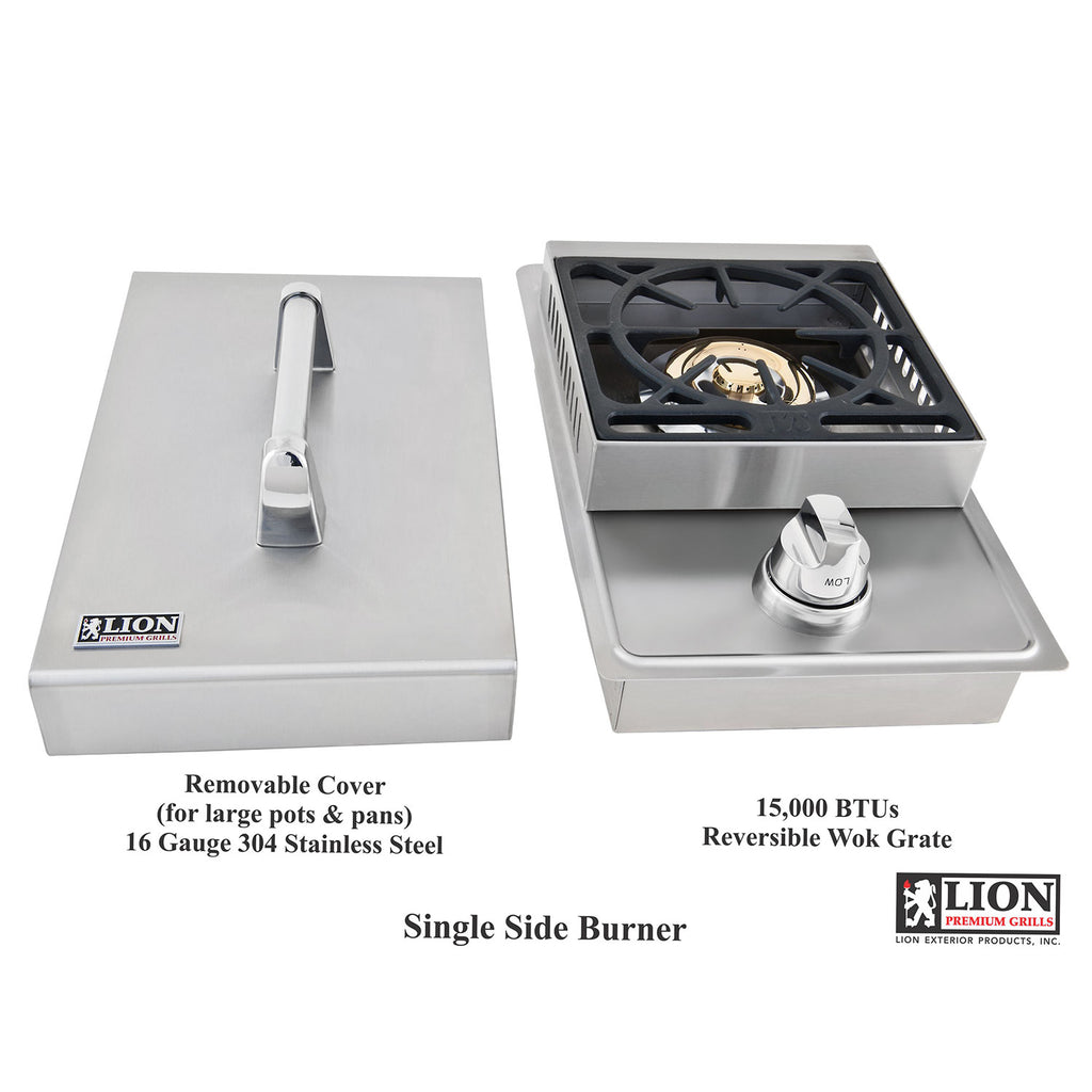 Lion L-SSB Single Side Burner, 20.5-Inches