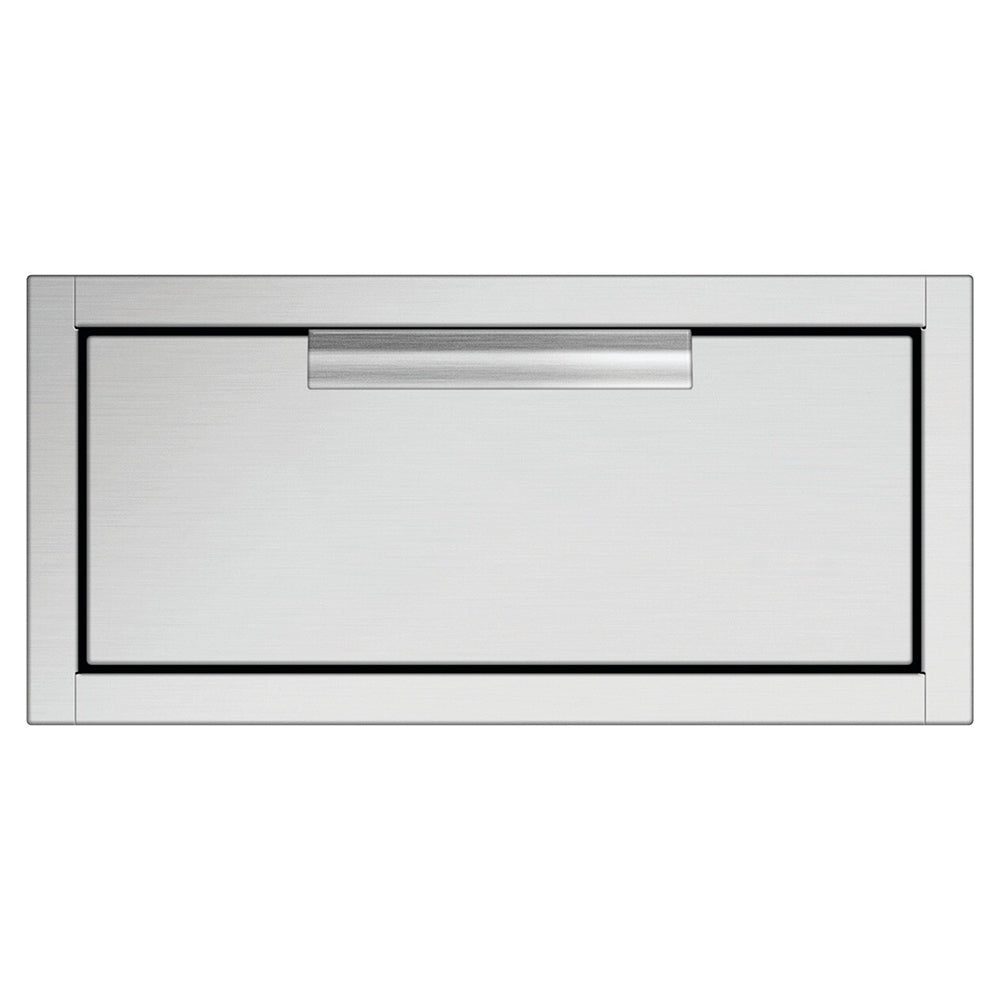 Single tower drawer front with recessed handle