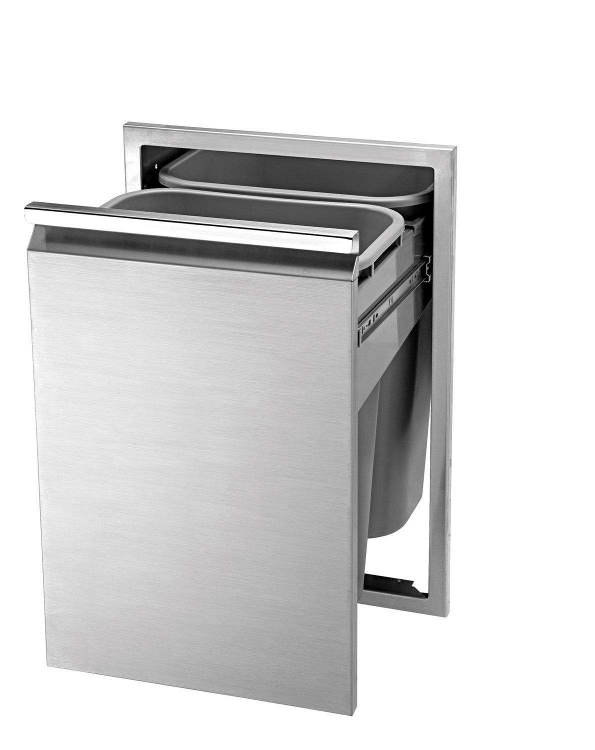 Twin Eagles Double Tall Trash Drawer, 18x26-Inch