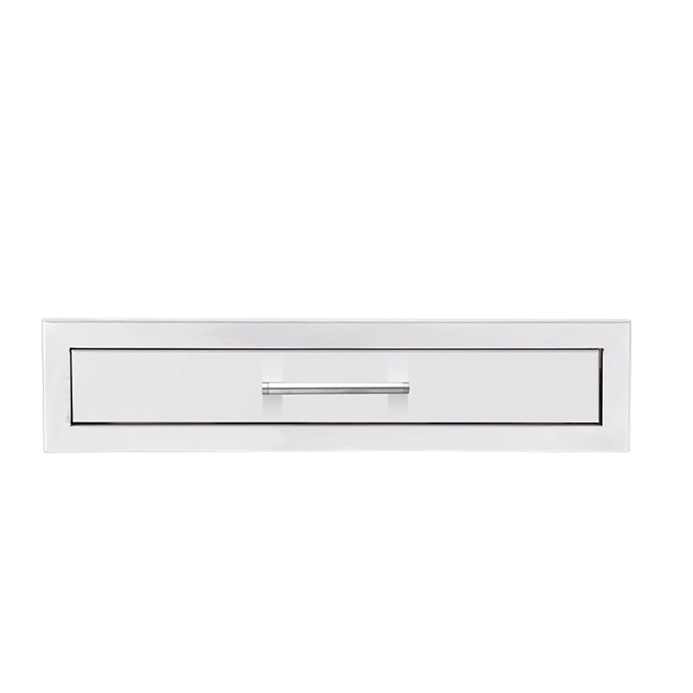 TrueFlame 26-inch utensil drawer with metal handle and front panel