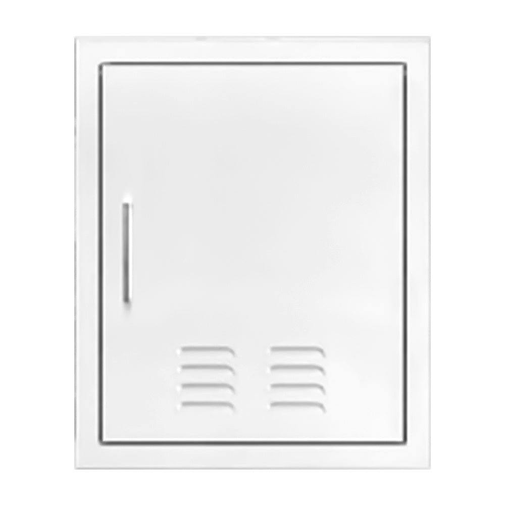 TrueFlame 18x22 vented vertical access door, left-hinged, bottom vent grilles and latch