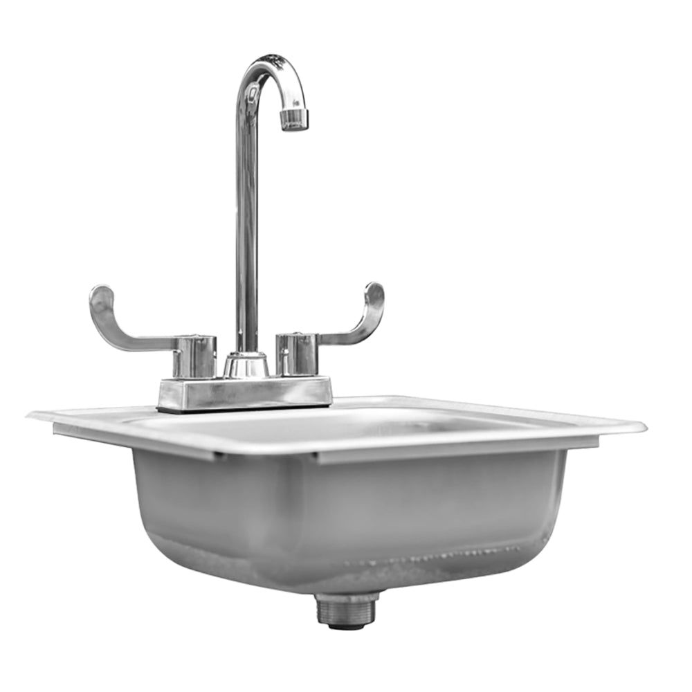 TrueFlame Drop-in Sink, 15x15-Inch