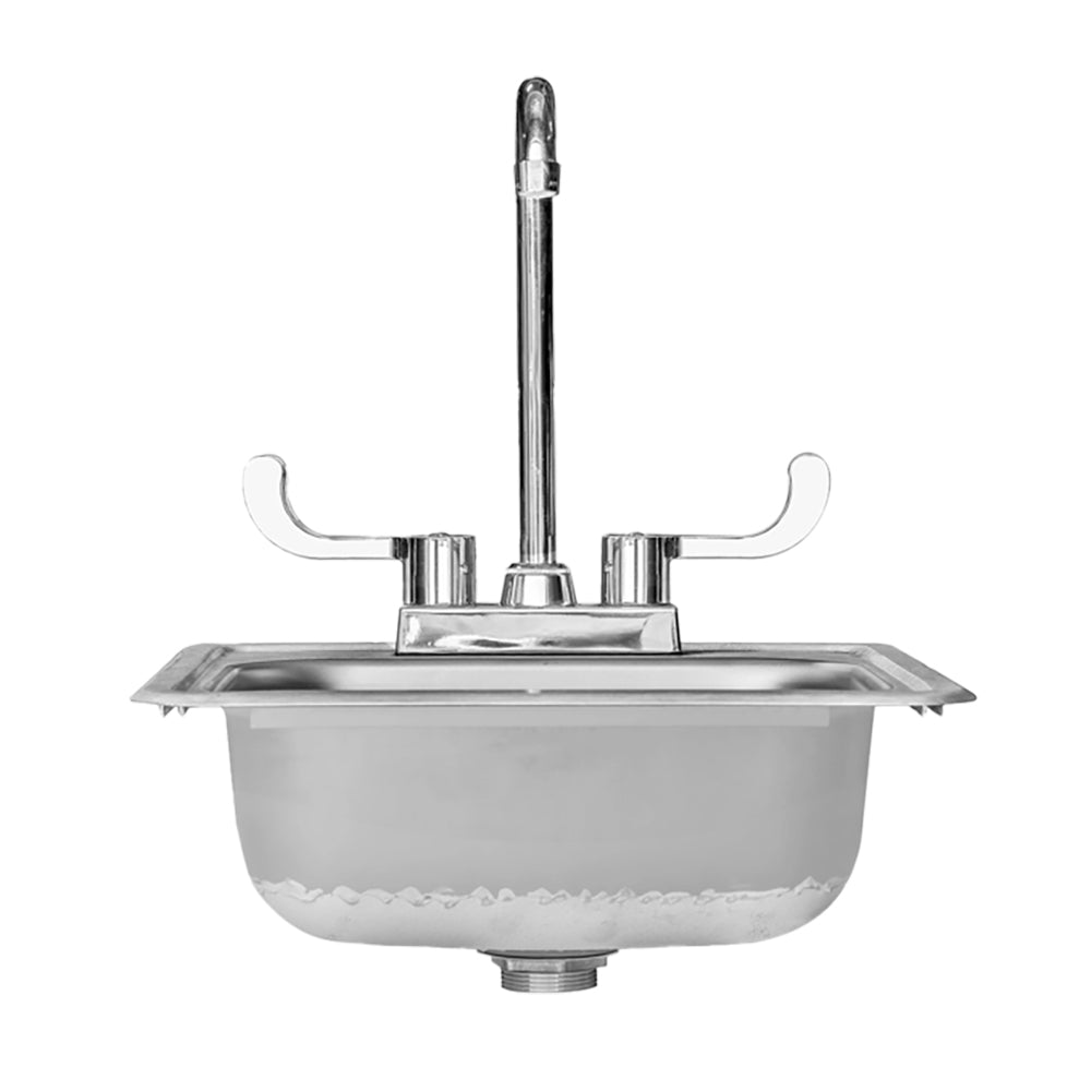 TrueFlame Drop-in Sink, 15x15-Inch