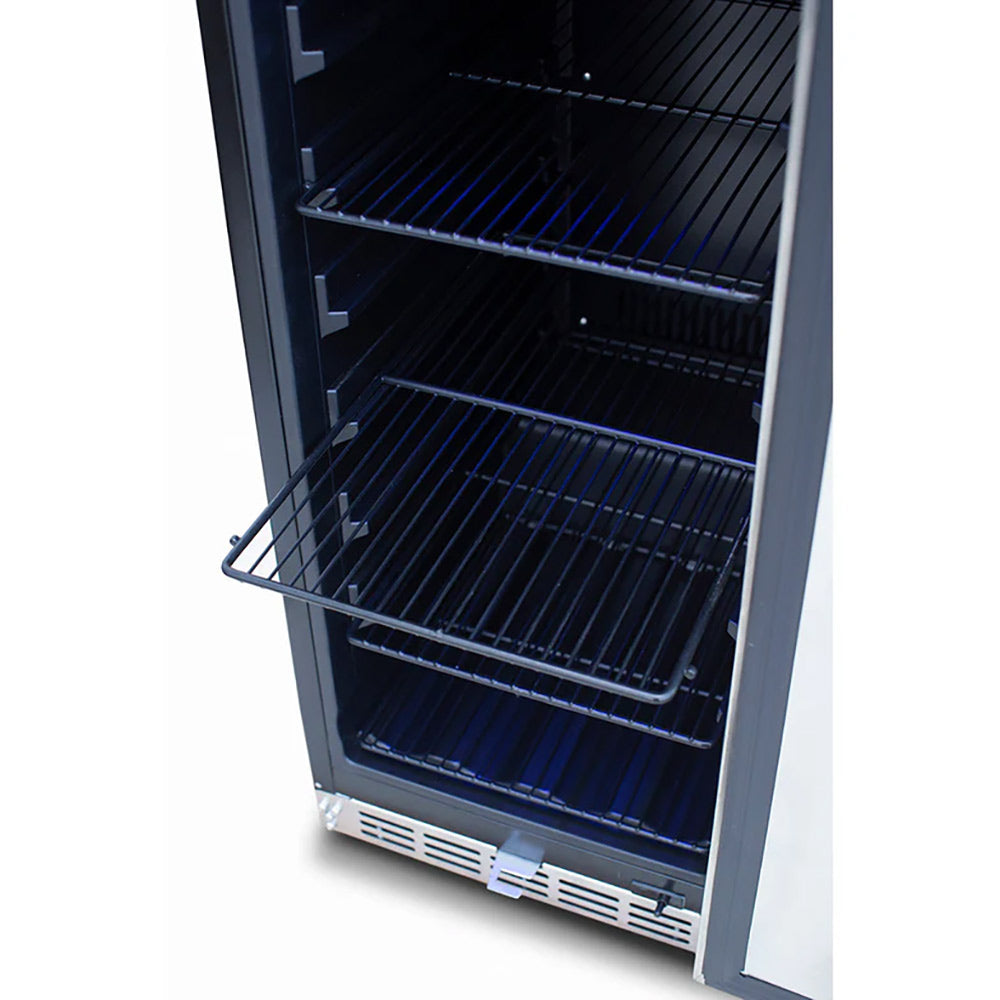 TrueFlame Outdoor Rated Refrigerator with Glass Door, 15-Inches