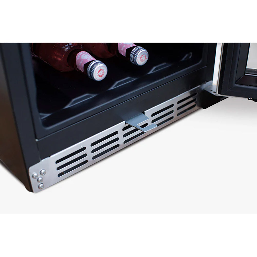 TrueFlame Outdoor Rated Refrigerator with Glass Door, 15-Inches