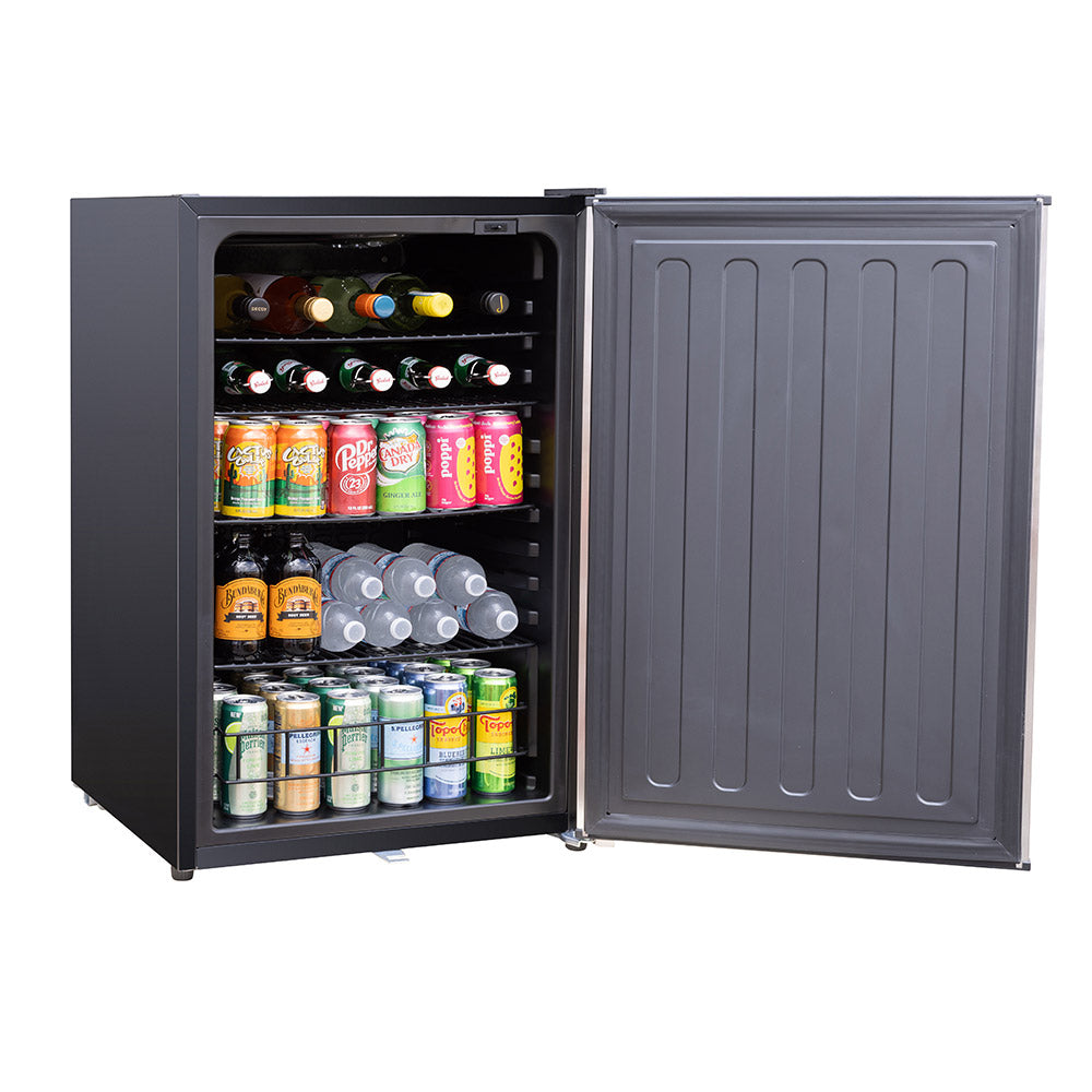 TrueFlame 4.1C Outdoor Approved Fridge, 22-Inches - Reversible Door with Lock