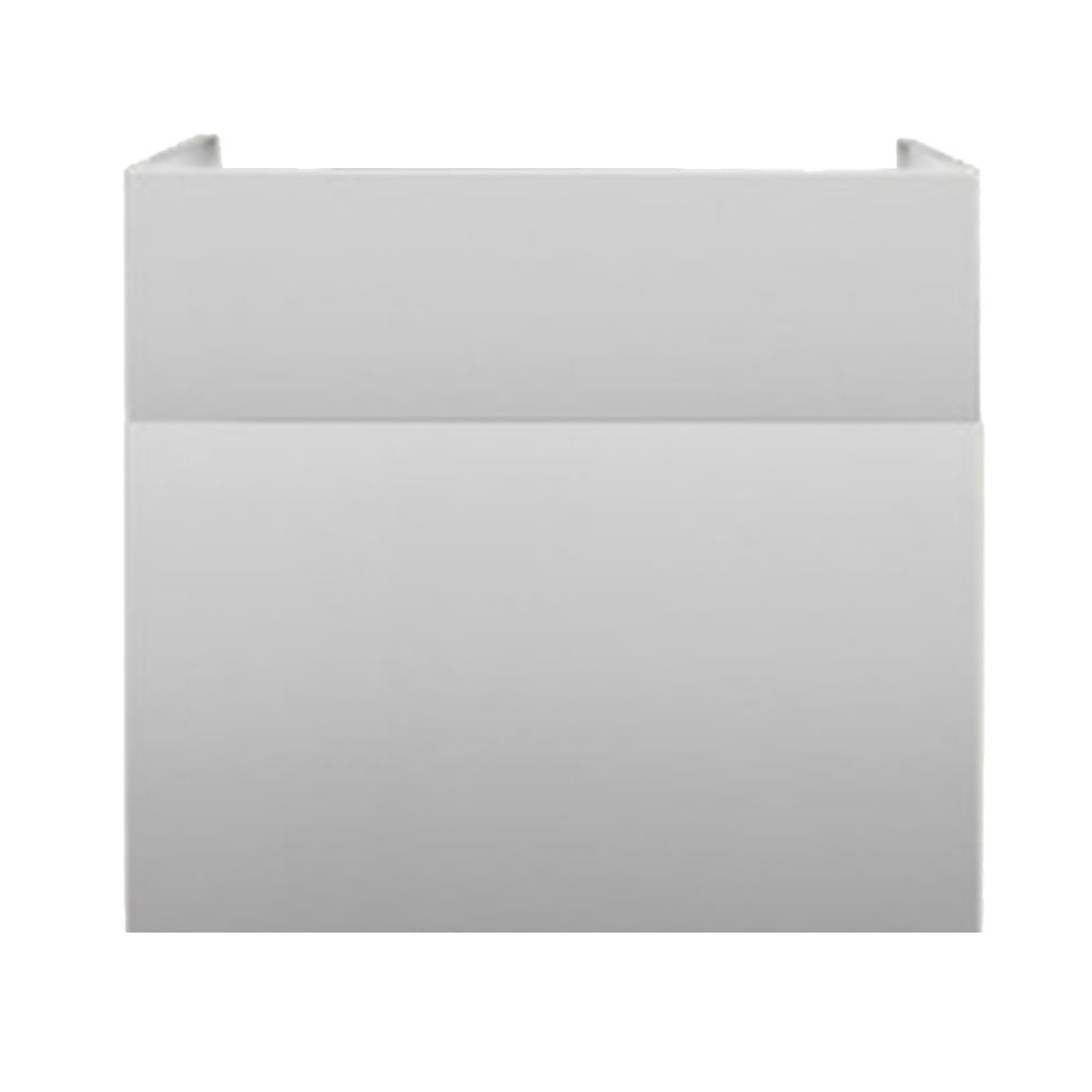 White telescopic duct cover for 36-inch vent hood