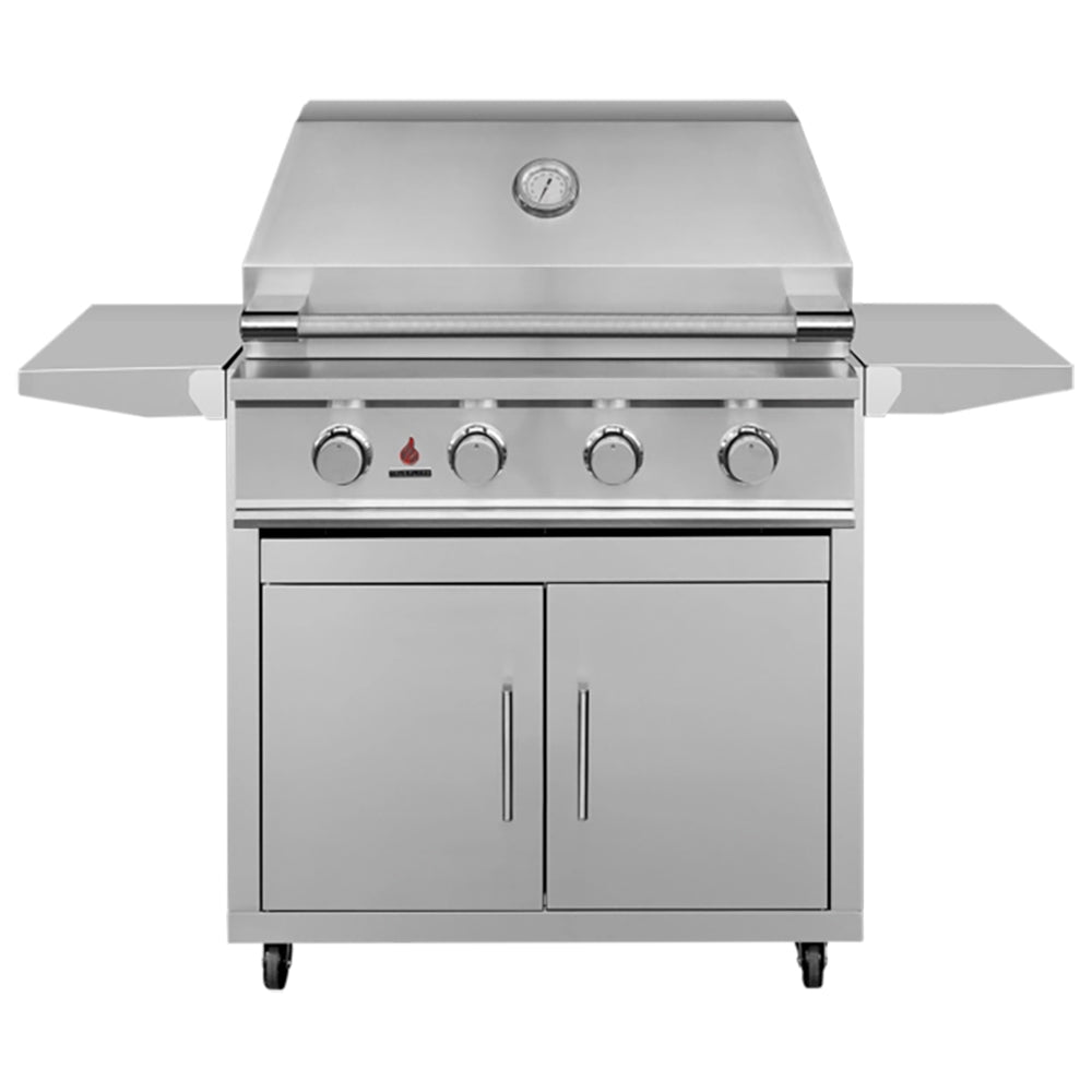 TrueFlame E Series Gas Grill on Deluxe Cart, 32-Inch