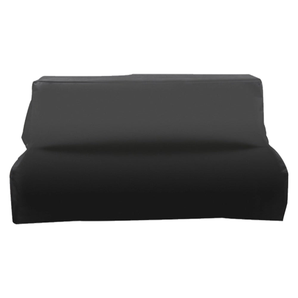 40-inch built-in grill cover, dark fabric with fitted shape and cover flap