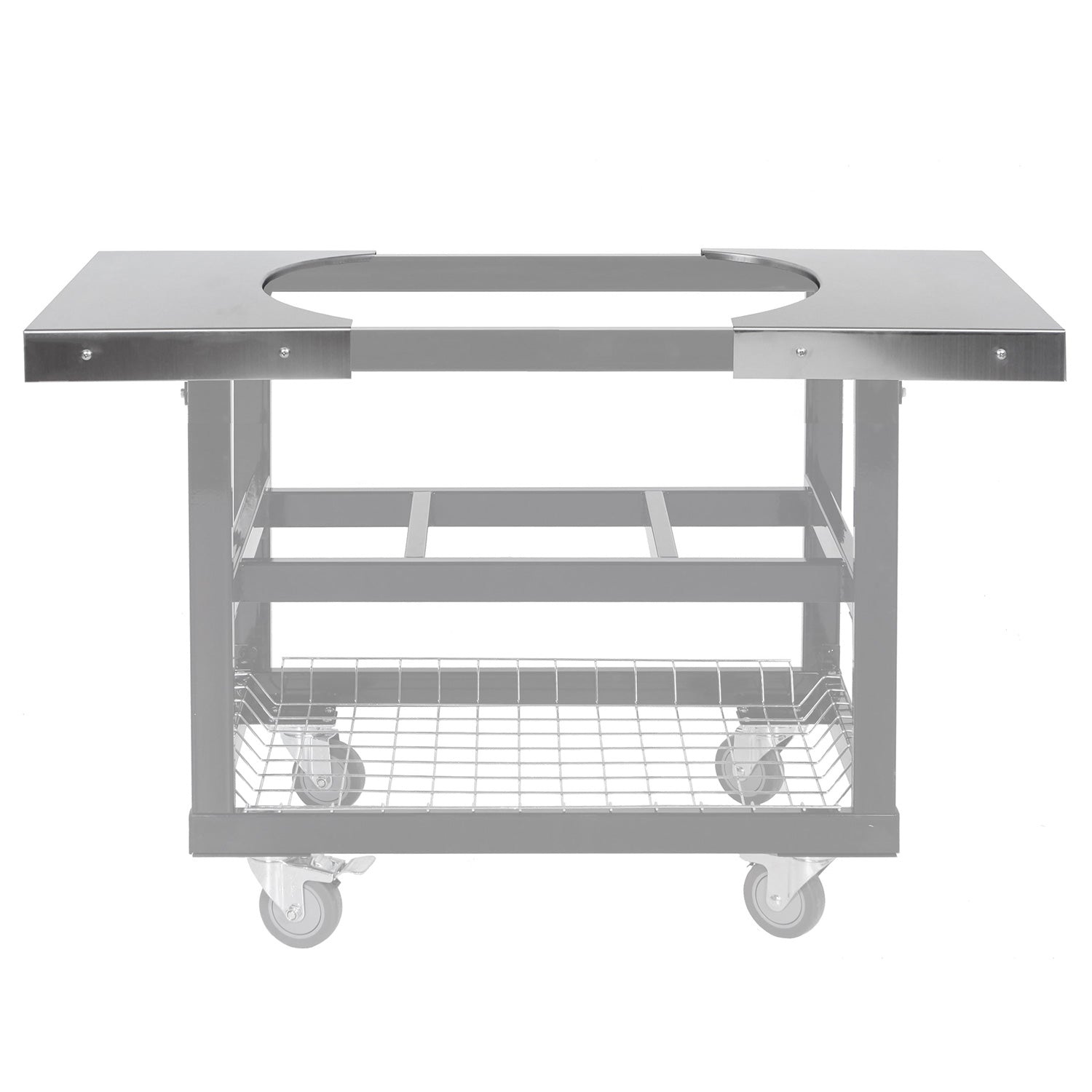 Primo Two Stainless Steel Side Shelves for Oval LG 300 & Oval XL 400 Cart