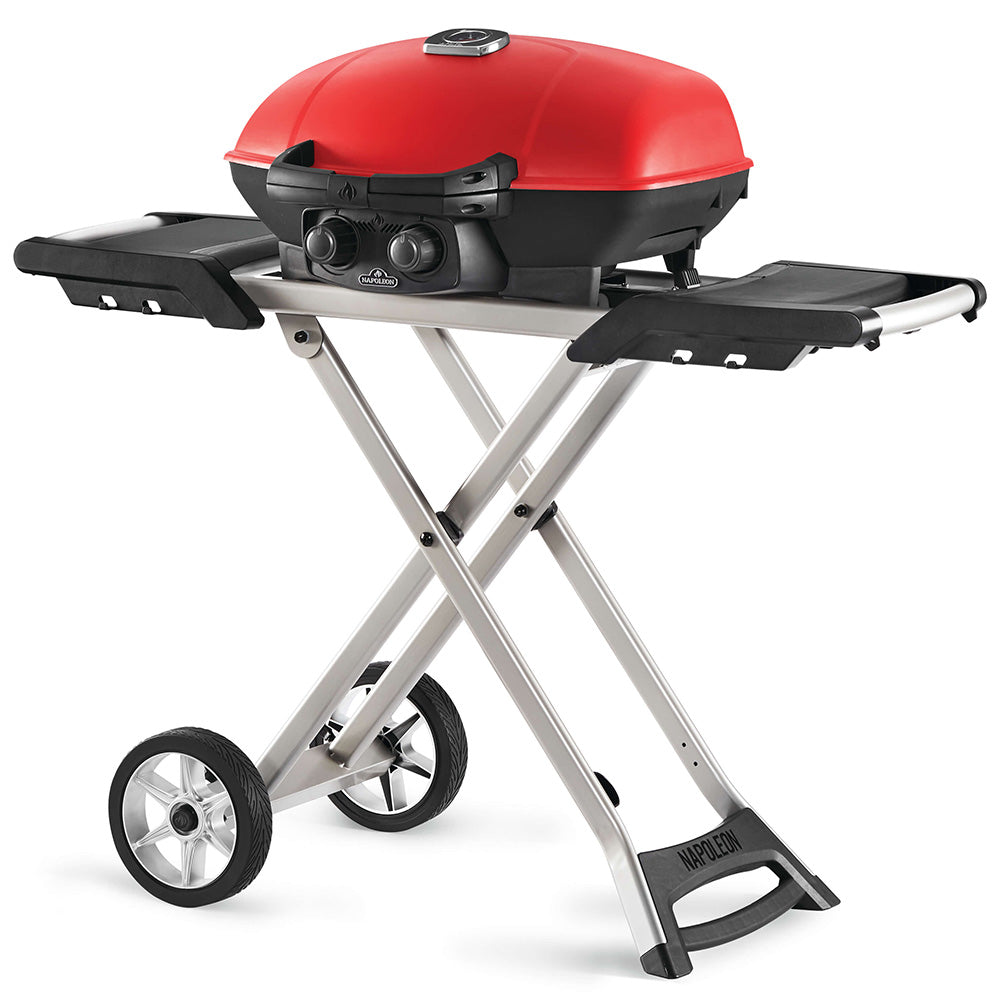 Napoleon TravelQ 285 Portable Grill with Scissor Cart, Propane