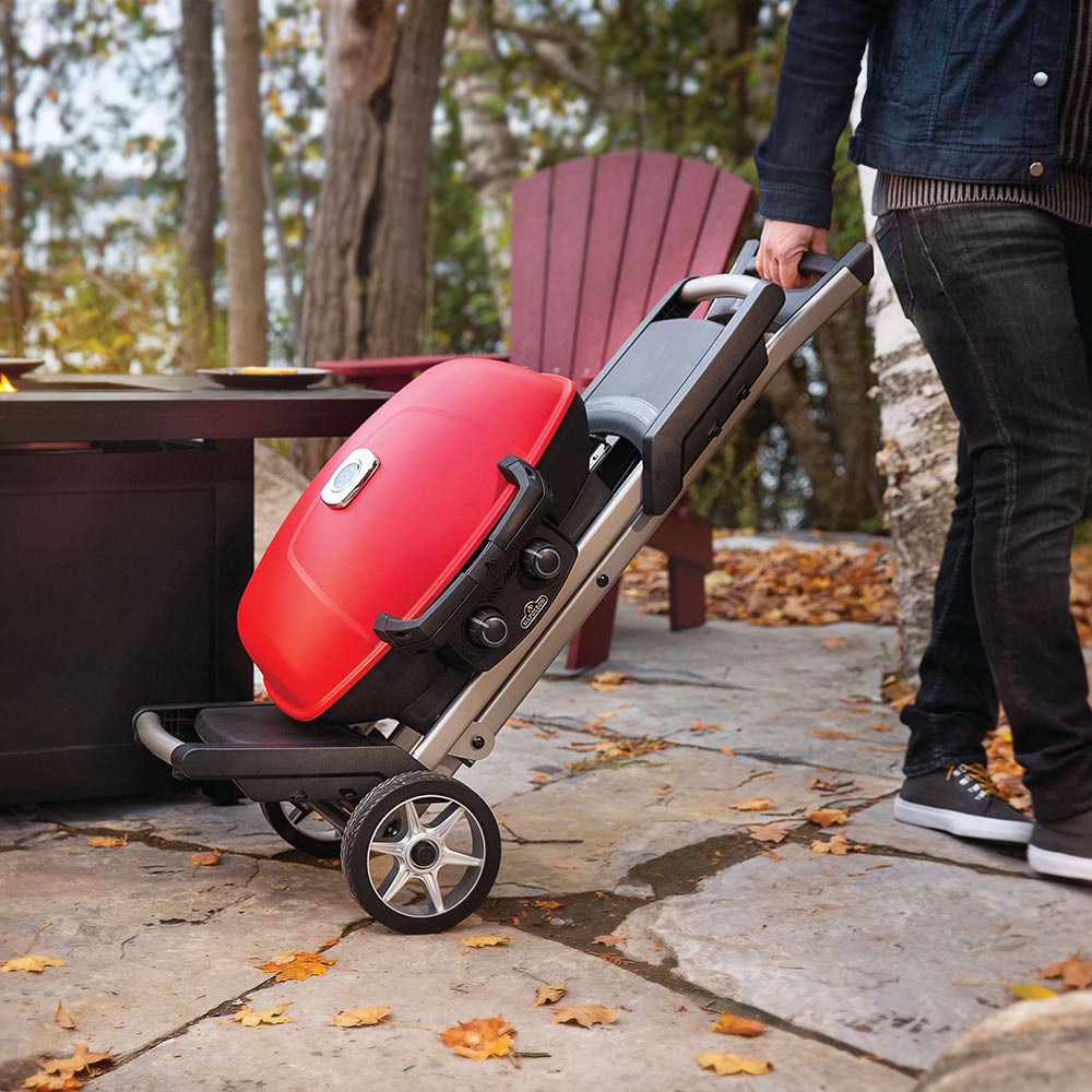 Napoleon TQ285X-BL-1 TravelQ 285 Portable Grill with Scissor Cart