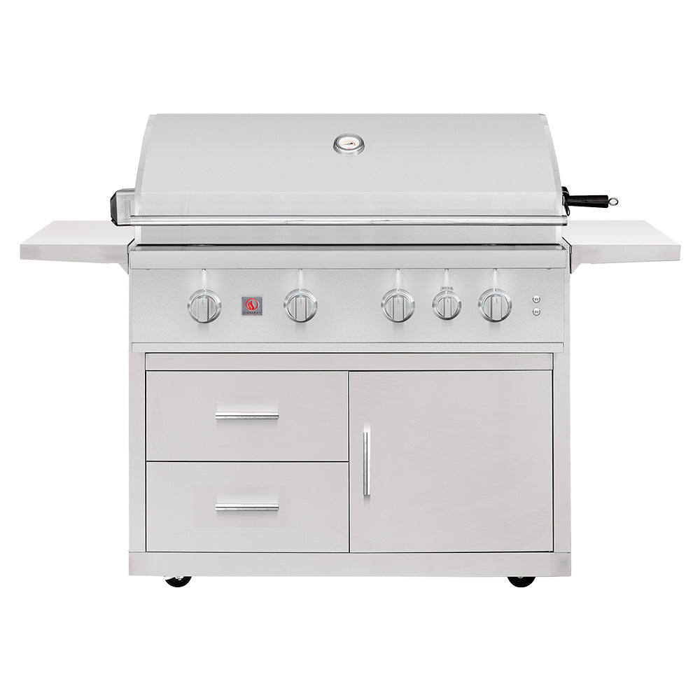 Summerset TRL Pro Series Freestanding Gas Grill on Deluxe Cart, 40-Inch