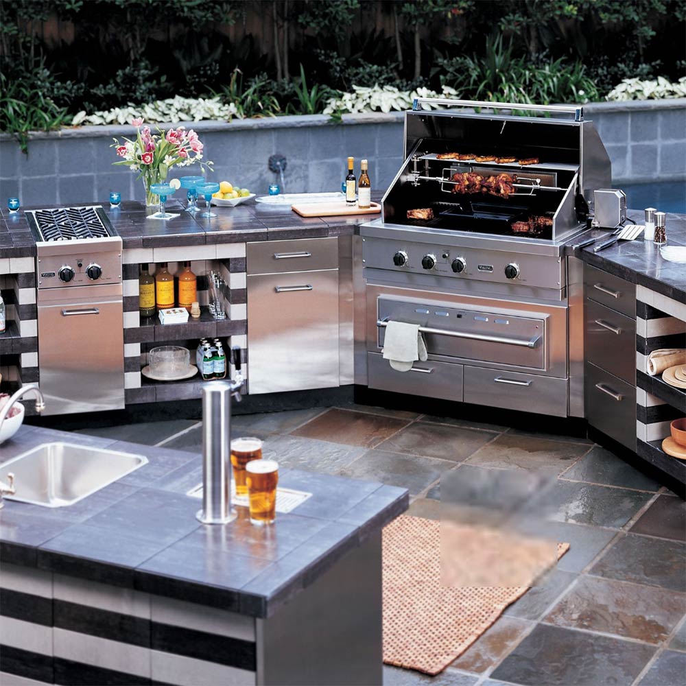 Viking Stainless Steel 3-Drawer Base Cabinet