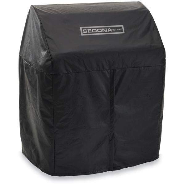 Freestanding vinyl furniture cover, dark, with Sedona Lynx label