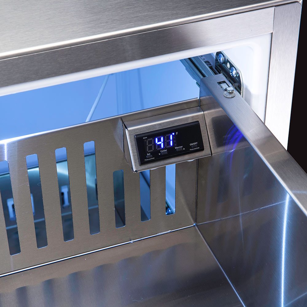 Viking Professional Stainless Steel Refrigerated Drawers, 24-Inch (VDUO5241DSS)