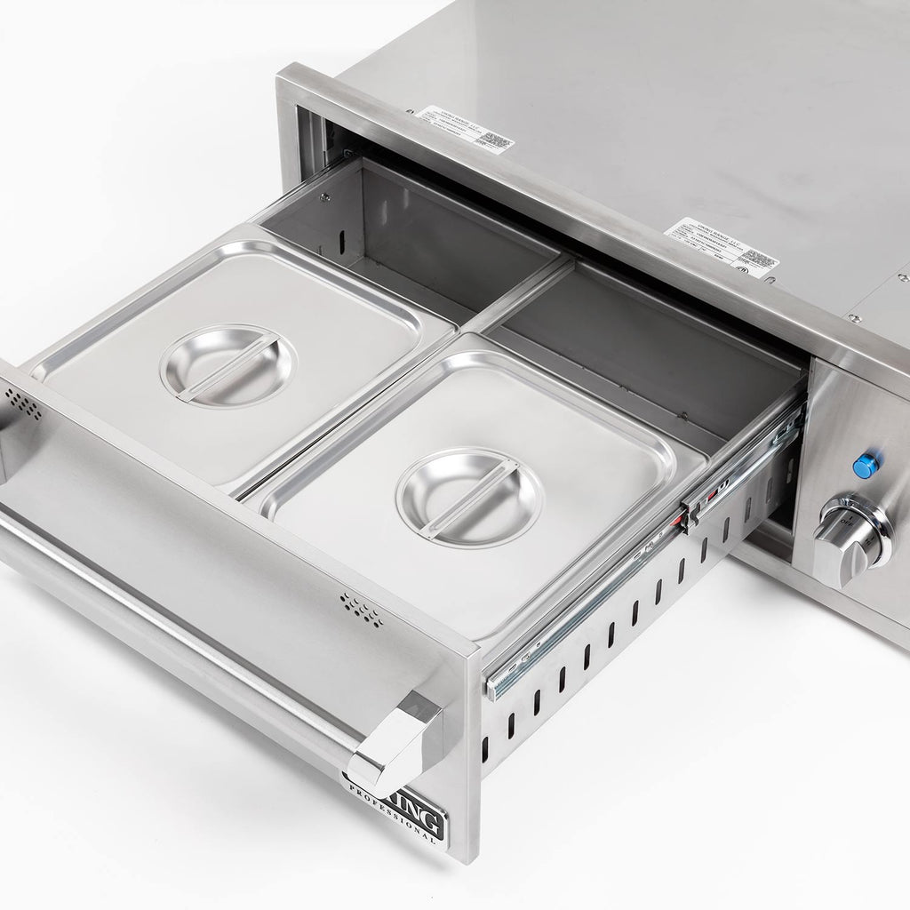 Viking Stainless Steel Built-In Warming Drawer, 42-Inch