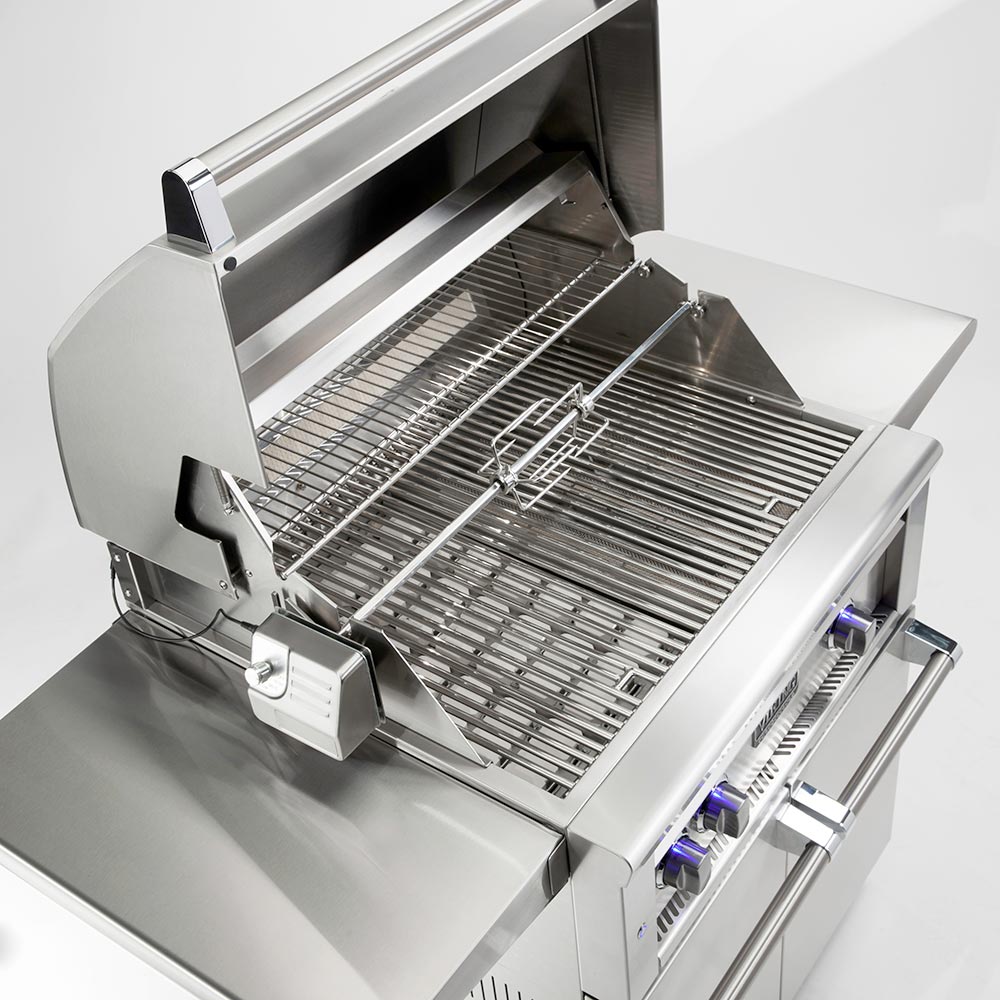 Viking 5 Series Stainless Steel Cart Gas Grill with ProSear Burner & Rotisserie, 30-Inch (VQGFS530)