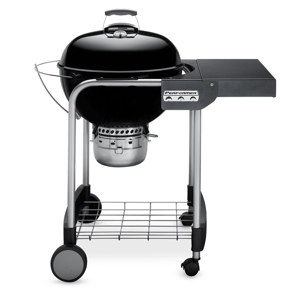 Weber Performer Freestanding Charcoal Grill with Prep Area, 22-Inch