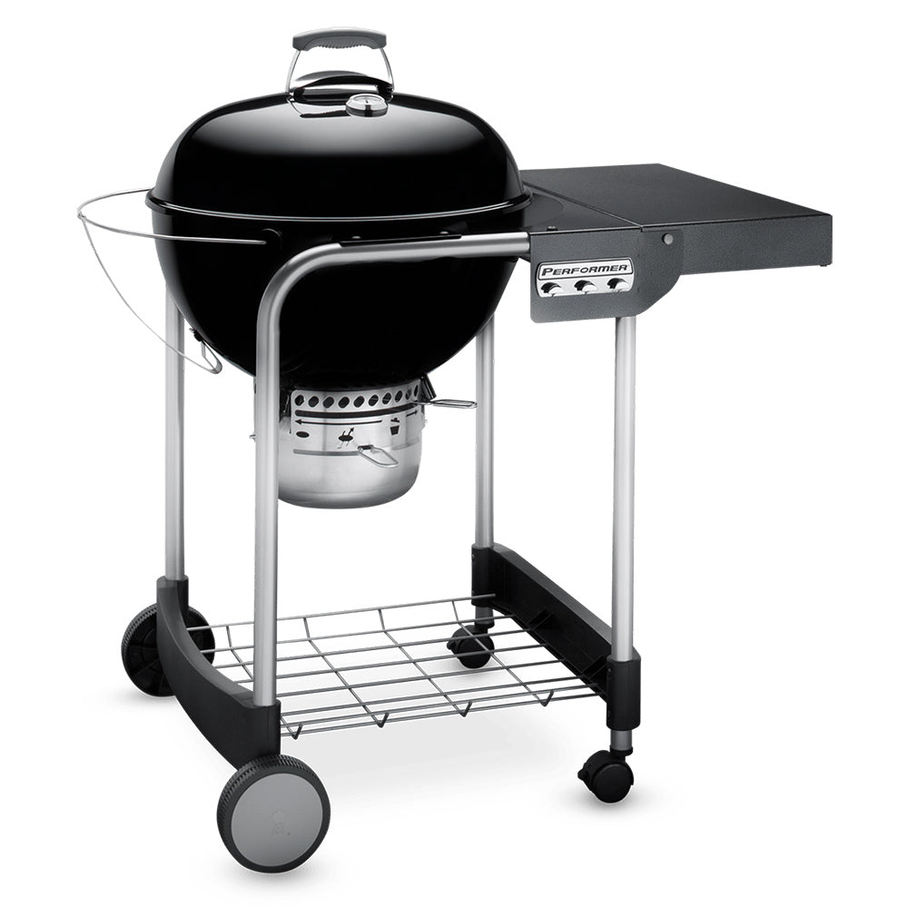 Weber Performer Freestanding Charcoal Grill with Prep Area, 22-Inch