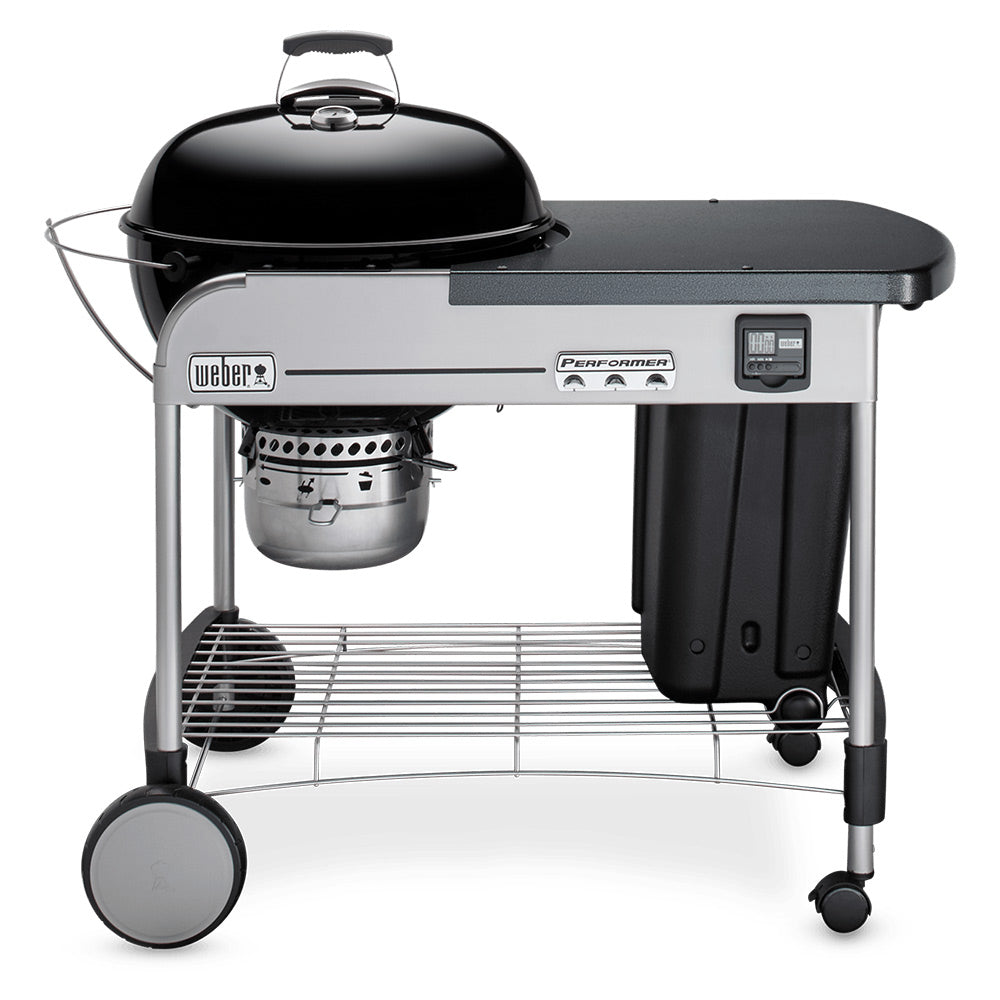Weber Performer Premium Freestanding Charcoal Grill with Prep Area, 22-Inch