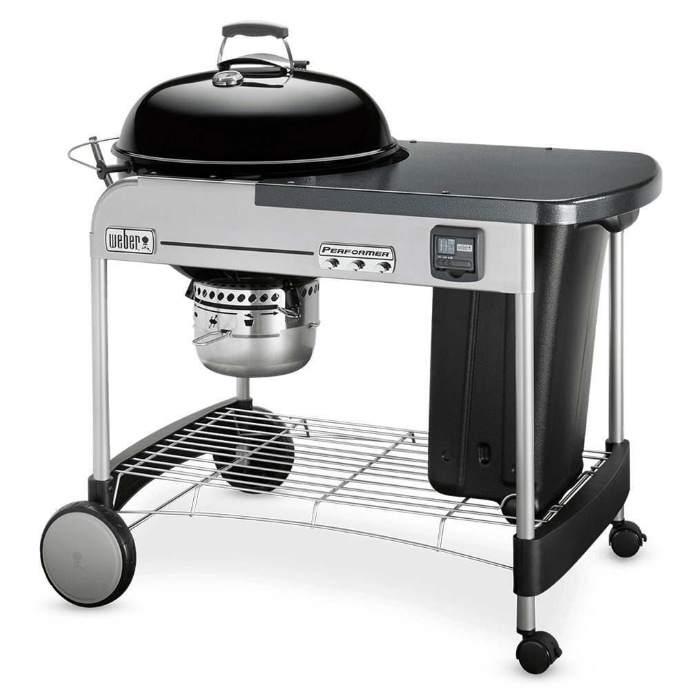 Weber Performer Premium Freestanding Charcoal Grill with Prep Area, 22-Inch