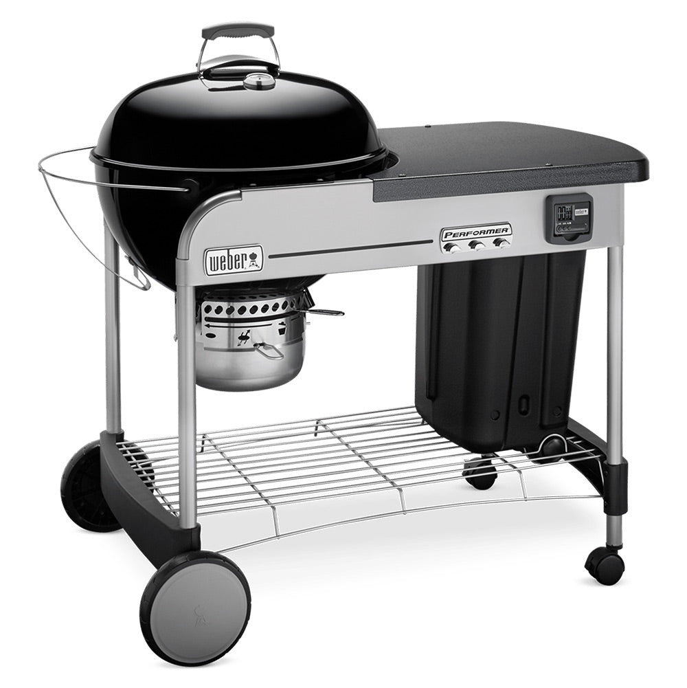 Weber Performer Premium Freestanding Charcoal Grill with Prep Area, 22-Inch