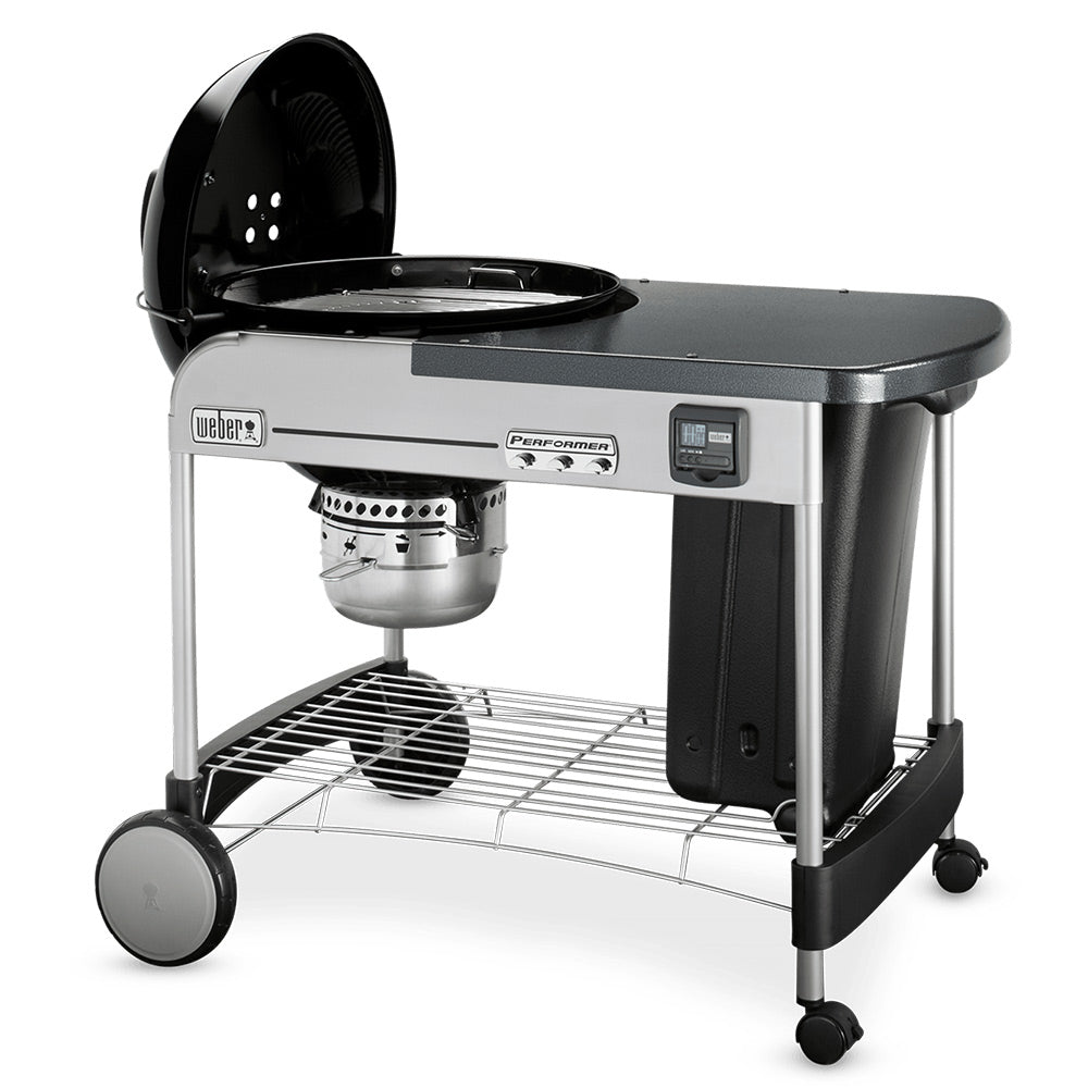Weber Performer Premium Freestanding Charcoal Grill with Prep Area, 22-Inch
